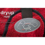 DryUp Trocken Cape Hundebademantel in bordeaux dunkelrot Royal Premium