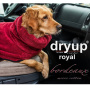 DryUp Trocken Cape Hundebademantel in bordeaux dunkelrot Royal Premium XS  48cm Rückenlänge
