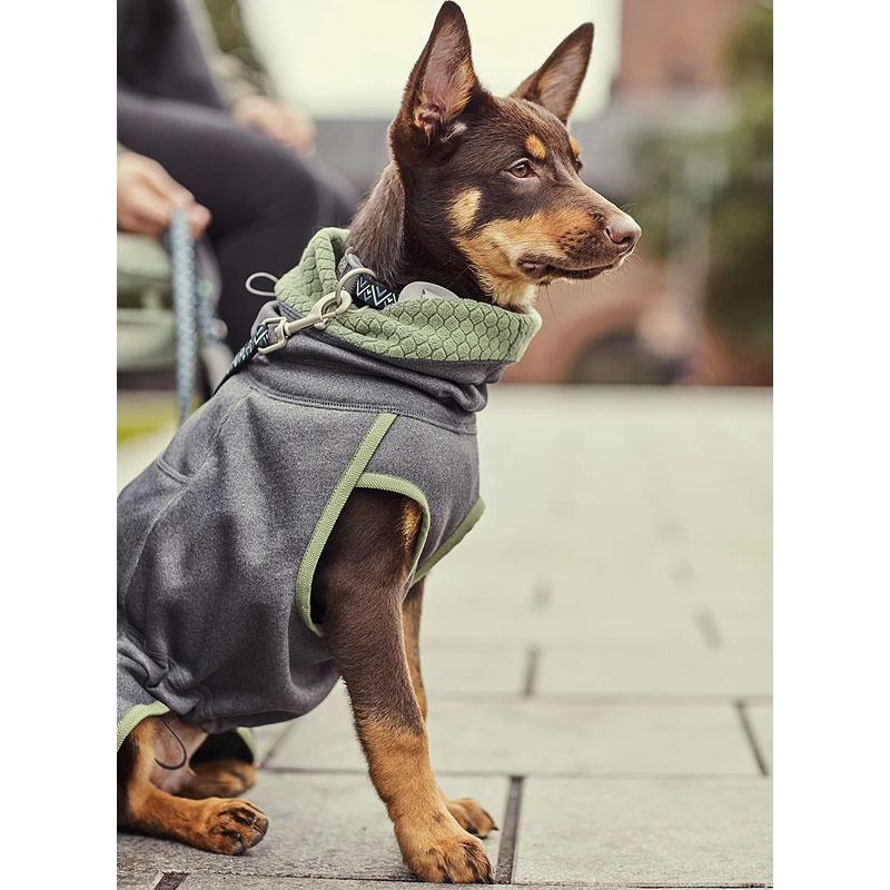 Hurtta Razzle Dazzle Pullover  Wendejacke Grau-grün 65