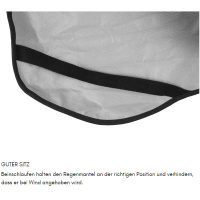 Non-stop Dogwear toller Regenmantel FJORD in schwarz Größe 45