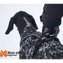 Non-stop dogwear Line Grip Brustgeschirr Hundegeschirr in schwarz mit Griff 1  Brust 30-42 cm