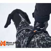 Non-stop dogwear Line Grip Brustgeschirr Hundegeschirr in schwarz mit Griff 7  Brust 61-92 cm