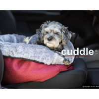 ActionFactory Cuddle Up ein Hundebett mit 3 Funktionen in burgund S 67 x 45 cm