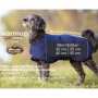 WarmUp Cape CLASSIC Mantel MINI für kleine Hunde bordeaux rot 30cm Rückenlänge