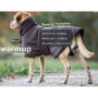 WarmUp Cape Classic Mantel für mittelgroße Hunde in braun XXL  77cm Rückenkänge
