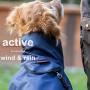 Active Cape wind & rain MINI Regenmantel für kleine Hunde in dunkel blau