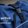 Active Cape wind & rain MINI Regenmantel für kleine Hunde in orange 35 cm Rückenlänge