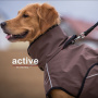 Active Cape light Mantel Übergangsmantel für mittelgroße Hunde in braun XXL  77cm Rückenkänge