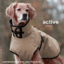 Active Cape PLUS Mantel Wintermantel für mittelgroße Hunde in sand beige