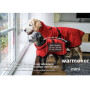 Warmover Cape mini Pullover für kleine Hunde in rot 30cm Rückenlänge