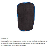 Non-stop dogwear Ly Schlafsack  für deinen Hund Outdoor Hundebett  in blau S