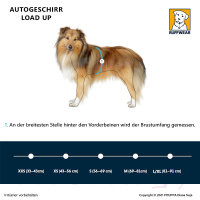 Ruffwear Load Up Geschirr Autogeschirr in Slate Blue dunkelblau L/XL
