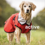 Active Cape light Mantel Übergangsmantel für mittelgroße Hunde in rot