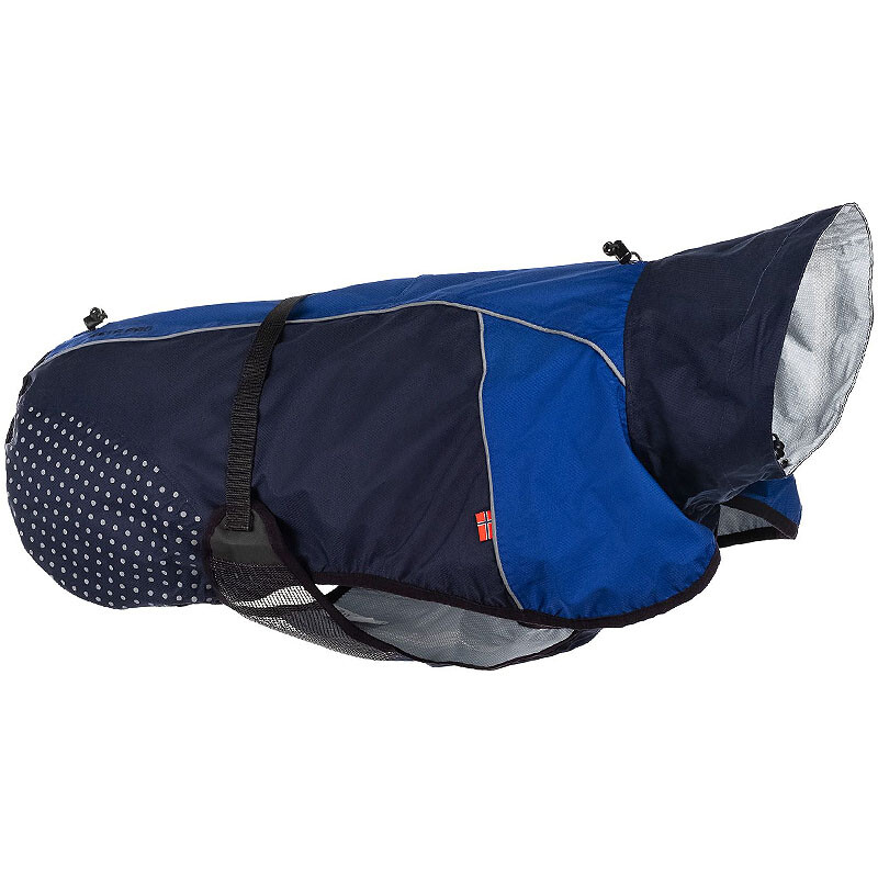 Non-stop Dogwear Regenmantel Beta Pro Raincoat in blau Größe 40 | 34-38 cm