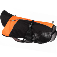 Non-stop Dogwear Regenmantel Beta Pro Raincoat in orange - schwarz Größe 24 | 19-22 cm