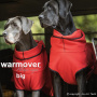 Warmover Cape BIG Pullover für große Hunde in rot 84cm Rückenlänge