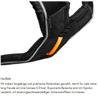 Non-stop dogwear Line 5.0 Brustgeschirr Hundegeschirr in grün 1  Brust 30-42 cm