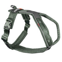 Non-stop dogwear Line 5.0 Brustgeschirr Hundegeschirr in grün 4  Brust 41-68 cm