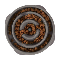 Outward Hound Anti Schling Napf Drop in grau M - medium ø 21cm