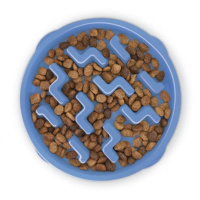 Outward Hound Anti Schling Napf Notch in blau M - medium ø 21cm