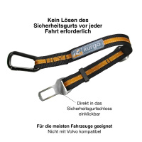 Kurgo Autogurt Autoanschnaller für den Hund in schwarz orange