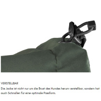 Non-stop Dogwear Glacier Wool Jacket 2.0 Wintermantel Größe 24 | 22-26 cm grau oliv