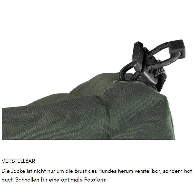 Non-stop Dogwear Glacier Wool Jacket 2.0 Wintermantel Größe 65 | 62-68 cm grau oliv
