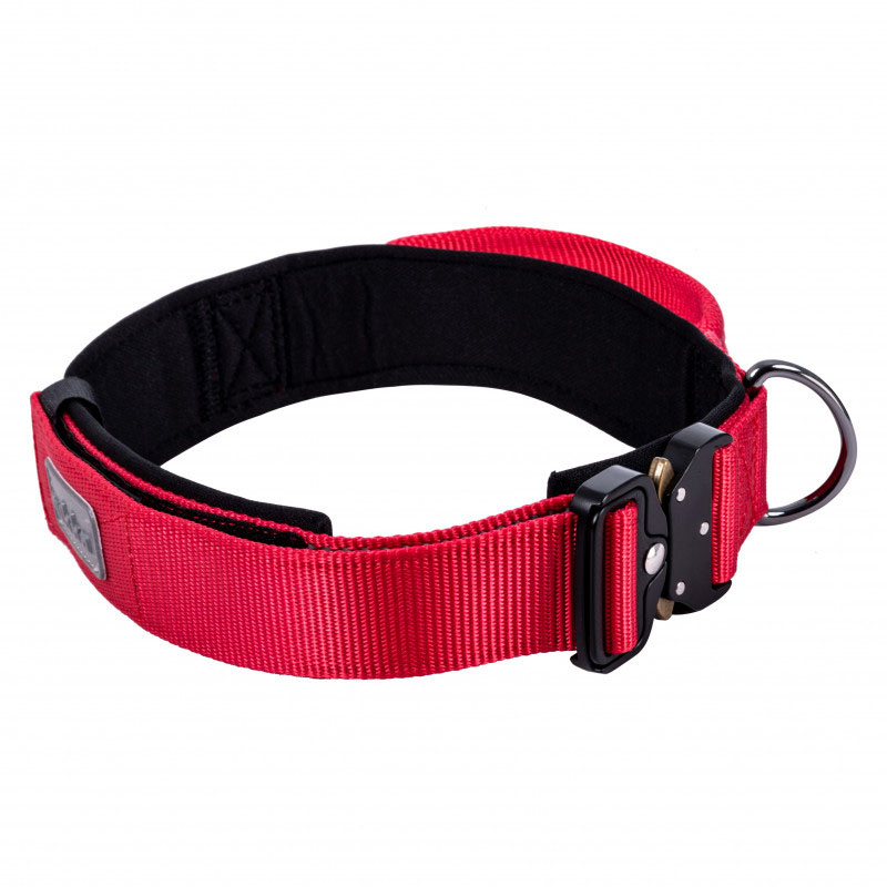 Rukka Pets Halsband Mission in rot mit Griff S