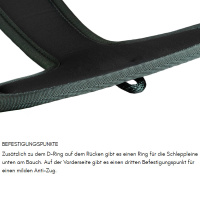 Non-stop dogwear Ramble Brustgeschirr Hundegeschirr in orange schwarz XL