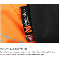 Non-stop Dogwear Wintermantel Glacier Jacket 2.0 in orange schwarz Größe 50