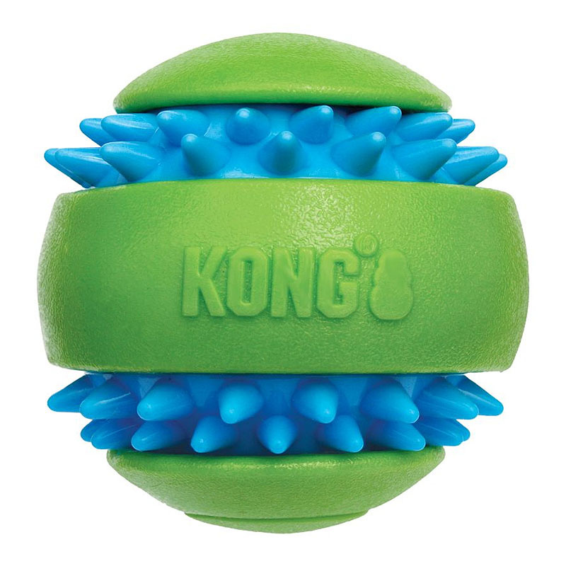 KONG Squeezz Goomz Ball zur Zahnreinigung in zwei Größen M - ca. 6,5 cm