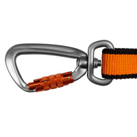 Non-stop dogwear Laufleine Bungee leash 2.0 in orange schwarz 2,0m - 23mm