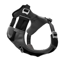 Kurgo Journey Air Brustgeschirr Hundegeschirr in schwarz XS | Brust 30-44cm | Hals 23-33cm