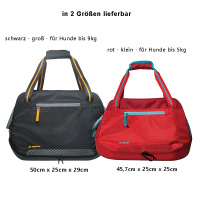 Kurgo Explorer Tragetasche groß in schwarz für Hunde bis 9 kg