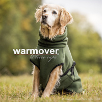 Warmover Cape Pullover für mitelgroße Hunde kieferngrün L