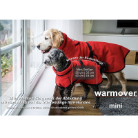 Warmover Cape mini Pullover für kleine Hunde in Piniengrün pine green 40cm Rückenlänge