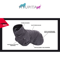 Rukka Pets Hundebademantel MICRO light in dunkelgrau XS