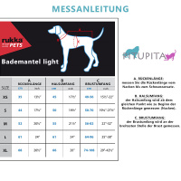 Rukka Pets Hundebademantel MICRO light in dunkelgrau S