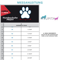 RUKKA Pets Schuhe halbhoch Proff Pfotenschutz  in schwarz 2-er Pack 3 | 48 mm