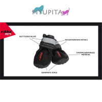 RUKKA Pets Schuhe halbhoch Proff Pfotenschutz  in schwarz 2-er Pack 6 | 63 mm