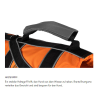 Non-stop dogwear Hundeschwimmweste 2.0 schwarz orange Gr. 2