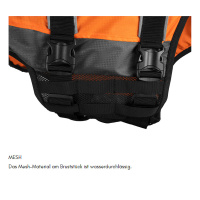 Non-stop dogwear Hundeschwimmweste 2.0 schwarz orange Gr. 2