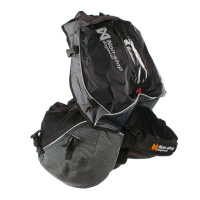 Non-stop dogwear Amundsen Pak Hunderucksack in grau schwarz XS