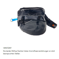 Non-stop dogwear Amundsen Pak Hunderucksack in grau schwarz S