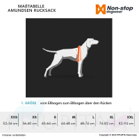 Non-stop dogwear Amundsen Pak Hunderucksack in grau schwarz M