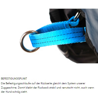 Non-stop dogwear Amundsen Pak Hunderucksack in grau schwarz M