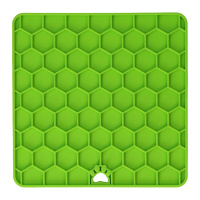 Eat Slow Live Longer Fun & Relax Schleckmatte Leckmatte mit Saugnäpfen GRÜN