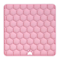 Eat Slow Live Longer Fun & Relax Schleckmatte Leckmatte mit Saugnäpfen ROSA