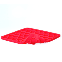 Eat Slow Live Longer Fun & Relax Schleckmatte Leckmatte mit Saugnäpfen BLAU