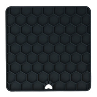 Eat Slow Live Longer Fun & Relax Schleckmatte Leckmatte mit Saugnäpfen DUNKELGRAU